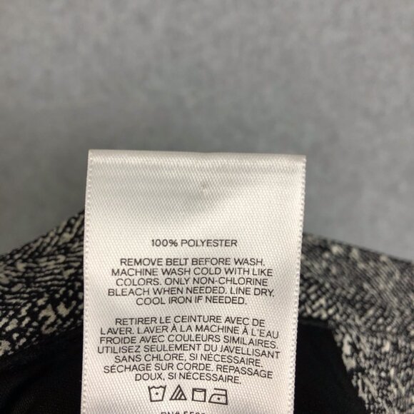 Express Ankle Super High Rise Paper Waist Grey Herringbone Pants Size 6R - Picture 7 of 7